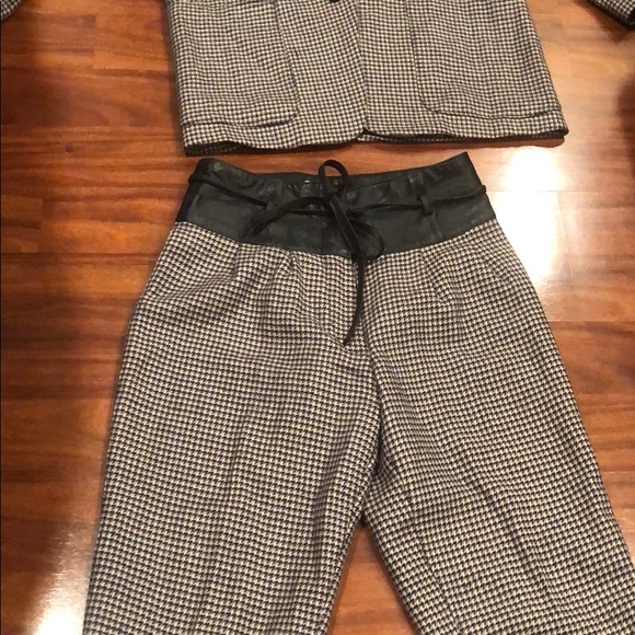 EJ HARPER vintage wool/leather suit set - Picture 2 of 7